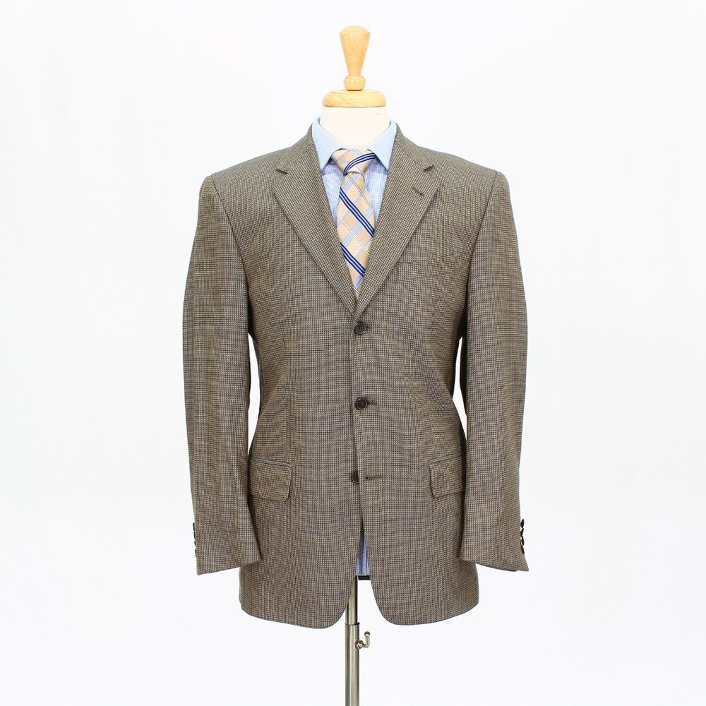 Joseph Abboud 38R Brown HT 3-Button Sport Coat Blazer Jacket O628